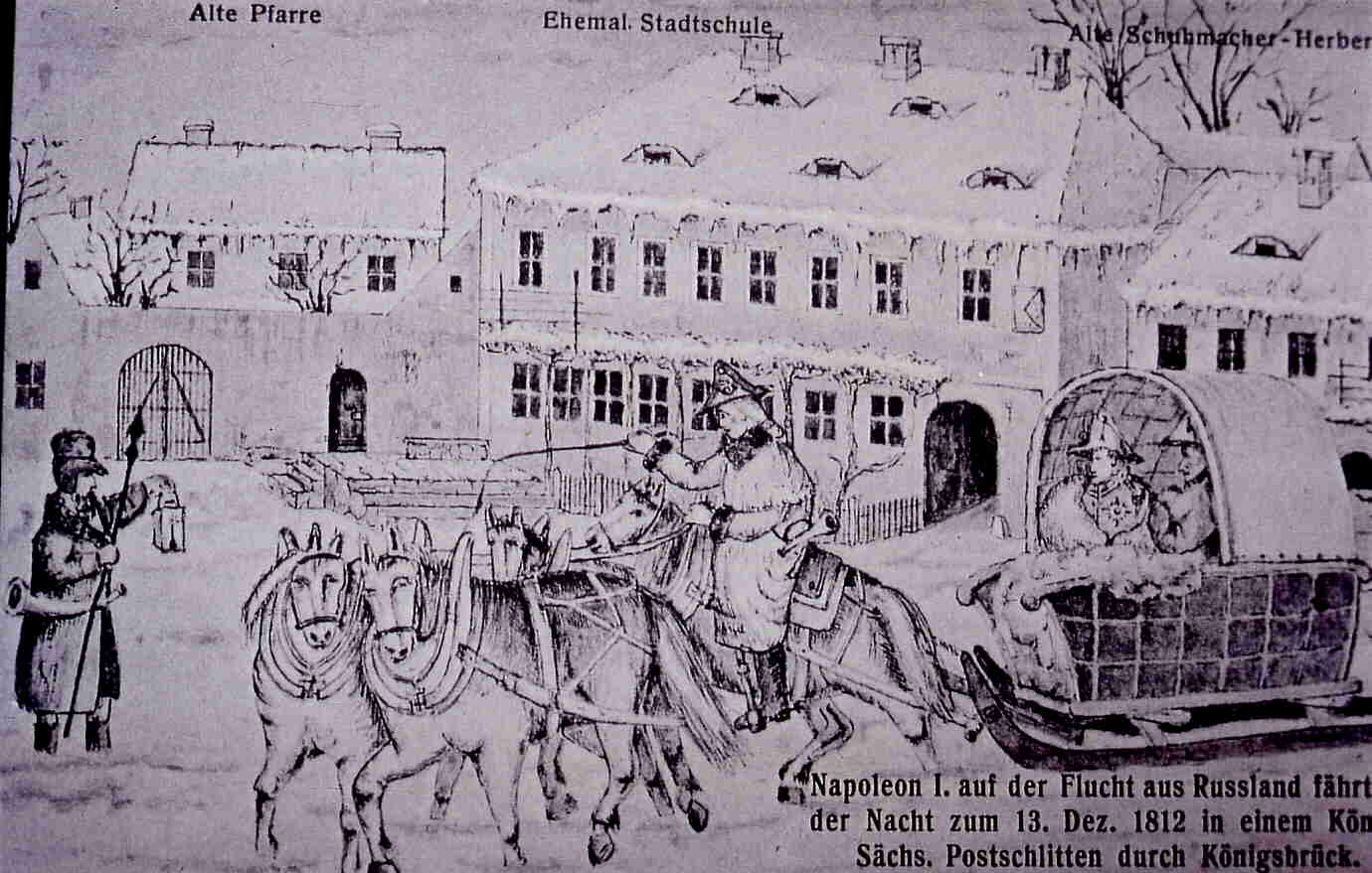 Nachtwächter / historische Stadtszene Königsbrück